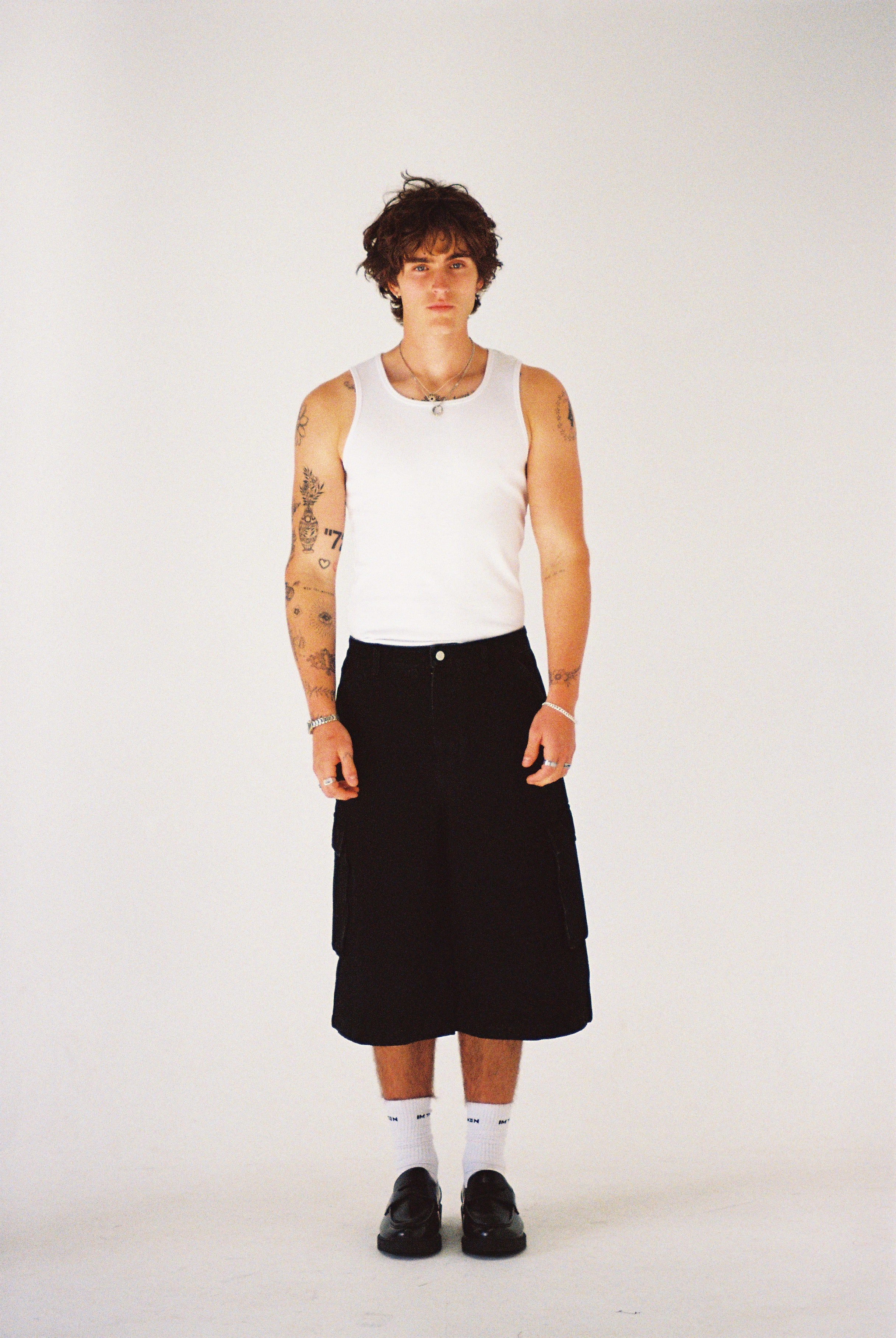 CARGO JORTS - WASHED BLACK