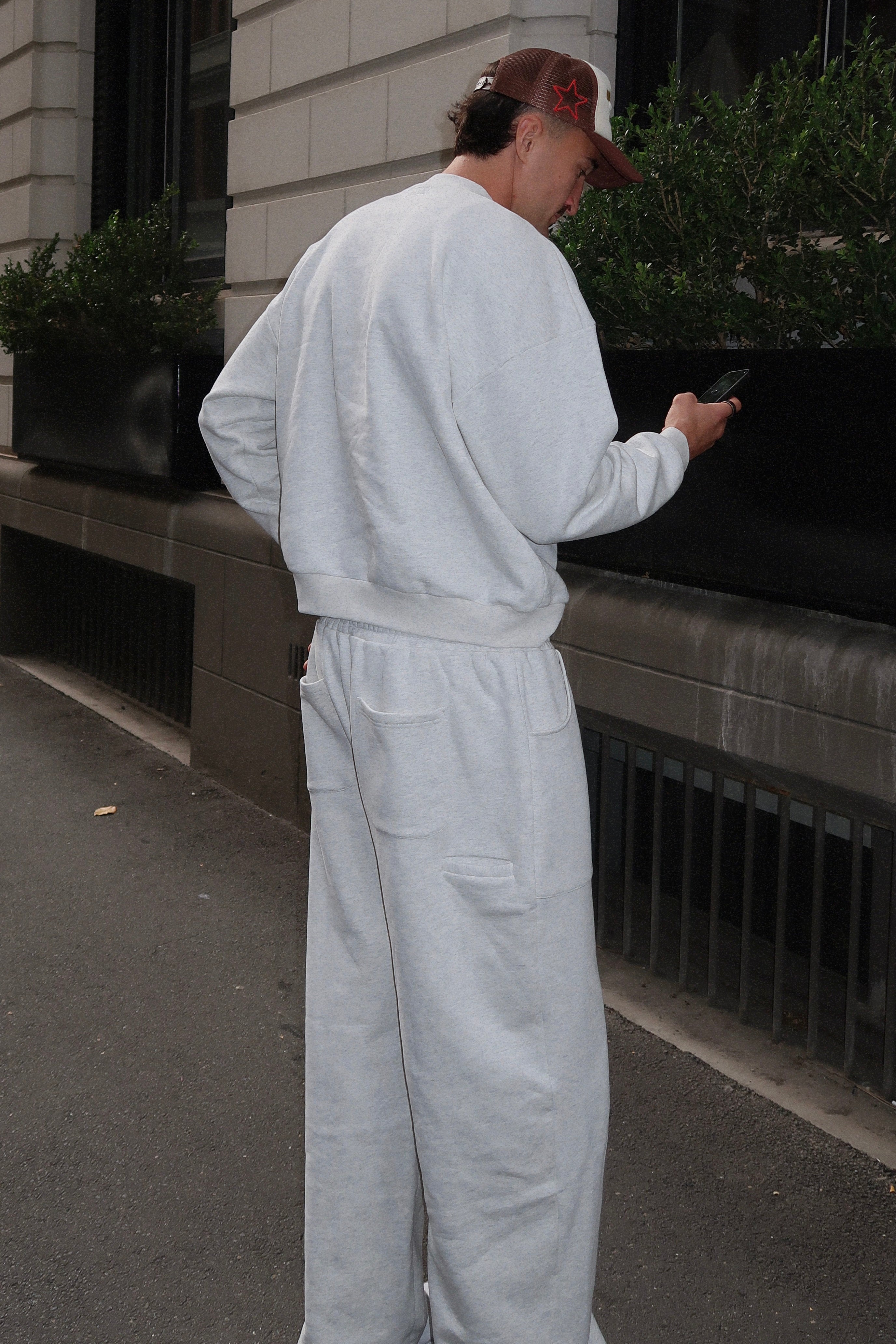 CAPSULE SWEATPANTS - GREY MARL