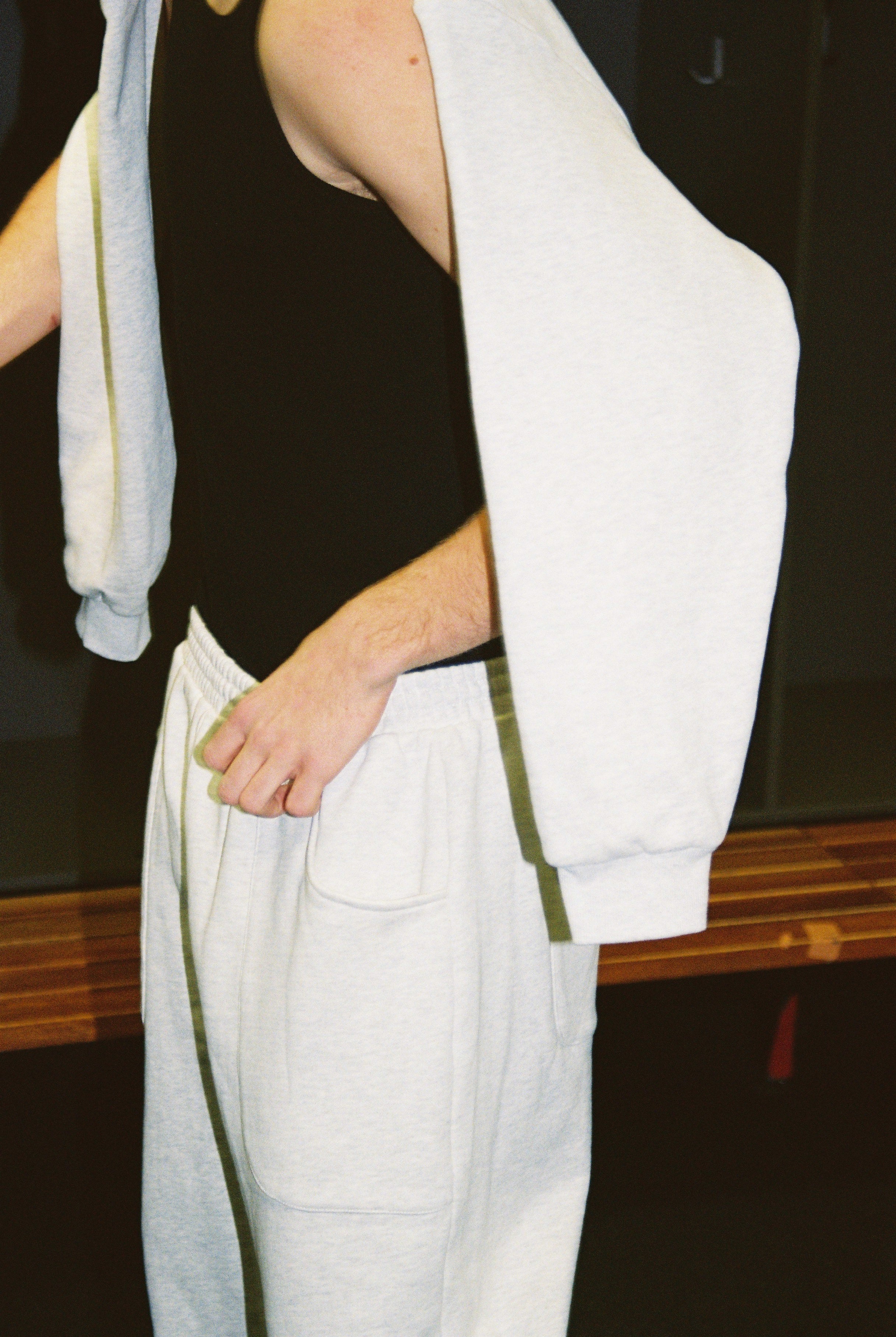 CAPSULE SWEATPANTS - GREY MARL