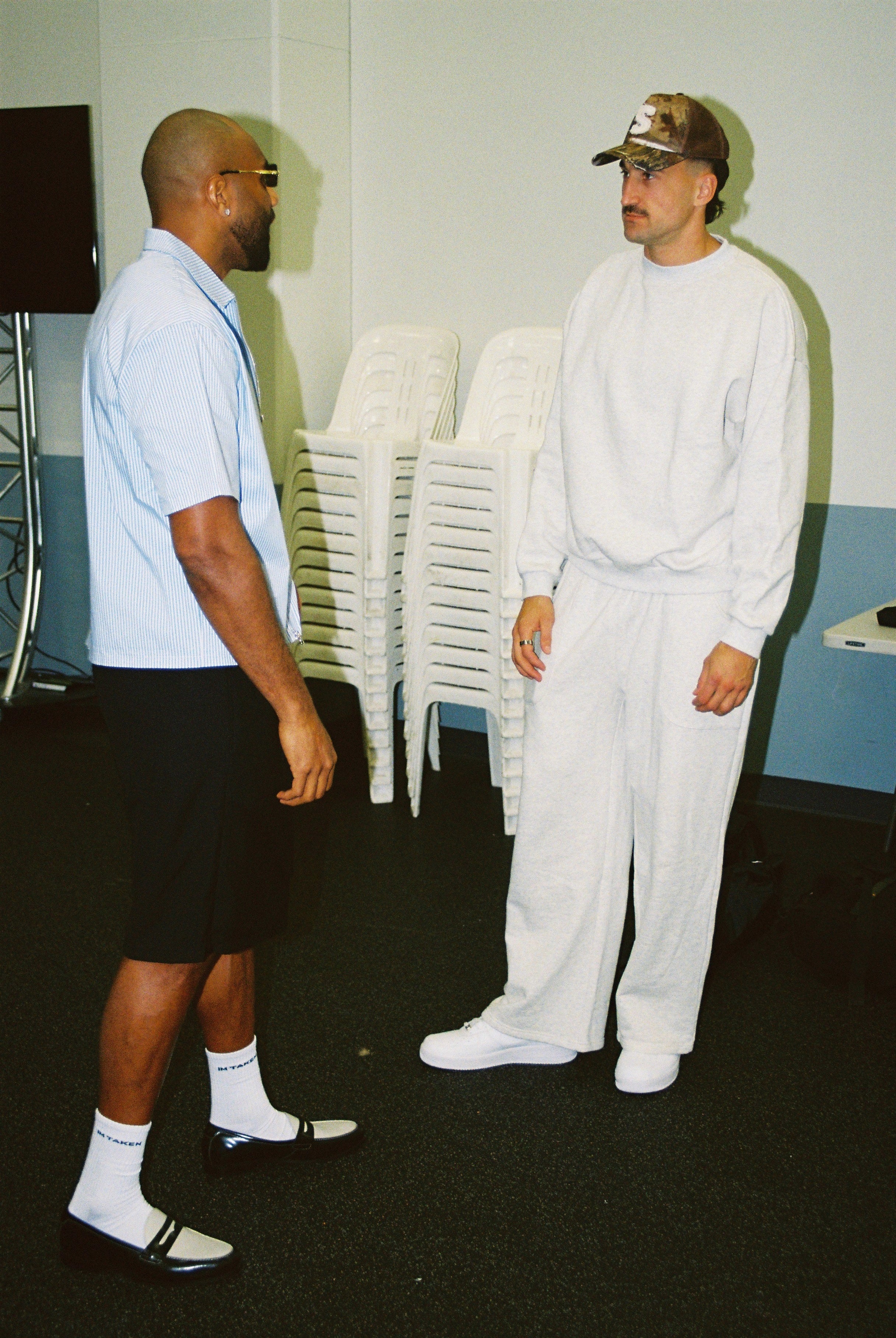 CAPSULE SWEATPANTS - GREY MARL