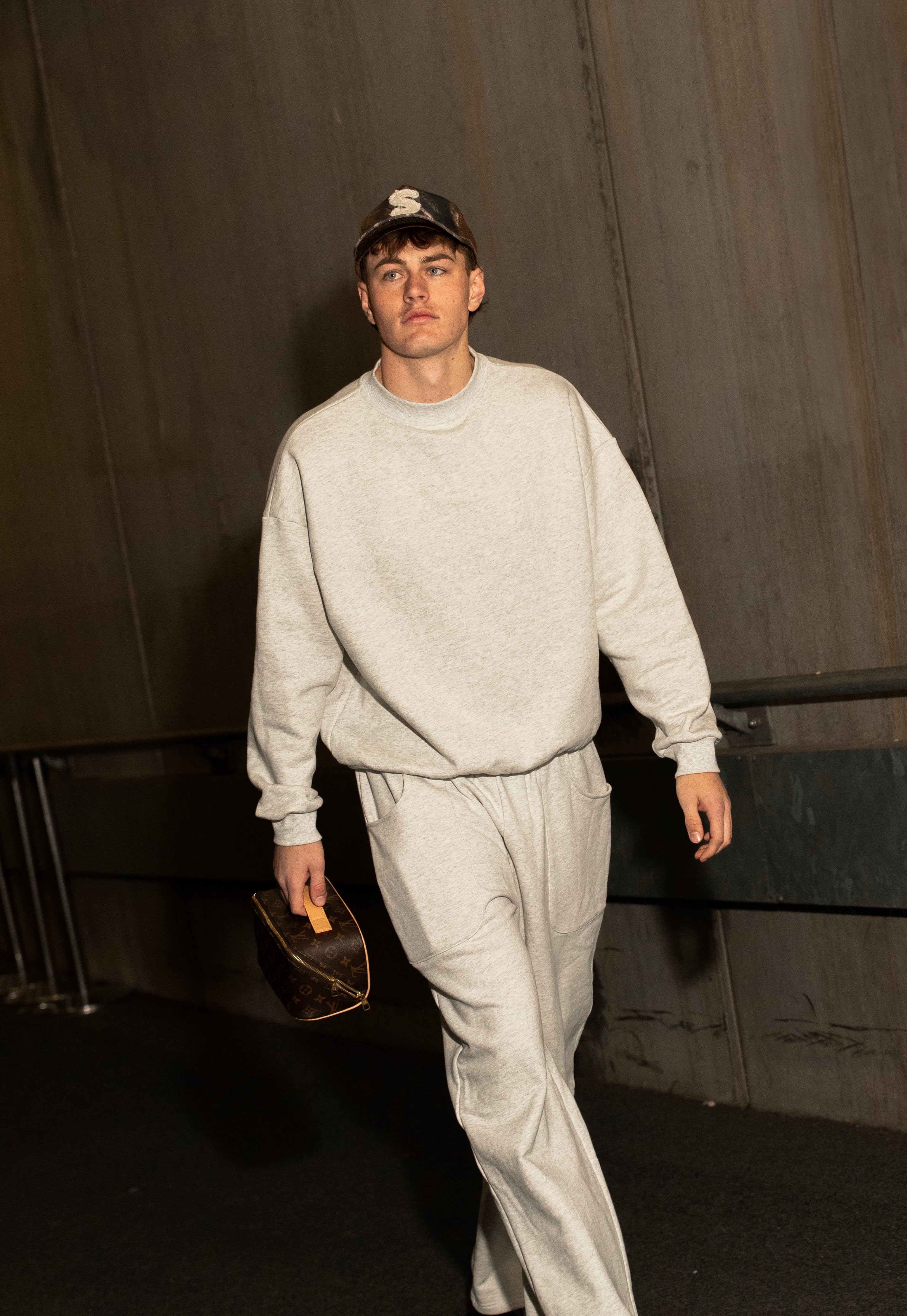 CAPSULE SWEATPANTS - GREY MARL
